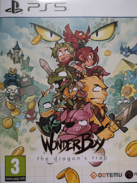 Wonder Boy The Dragon's Trap box art for Playstation 5